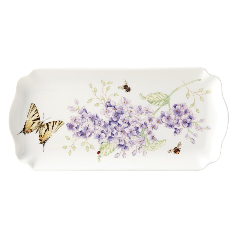 LENOX Butterfly Meadow Rectangular Tray, 0.8 LB, Multi - Image 1